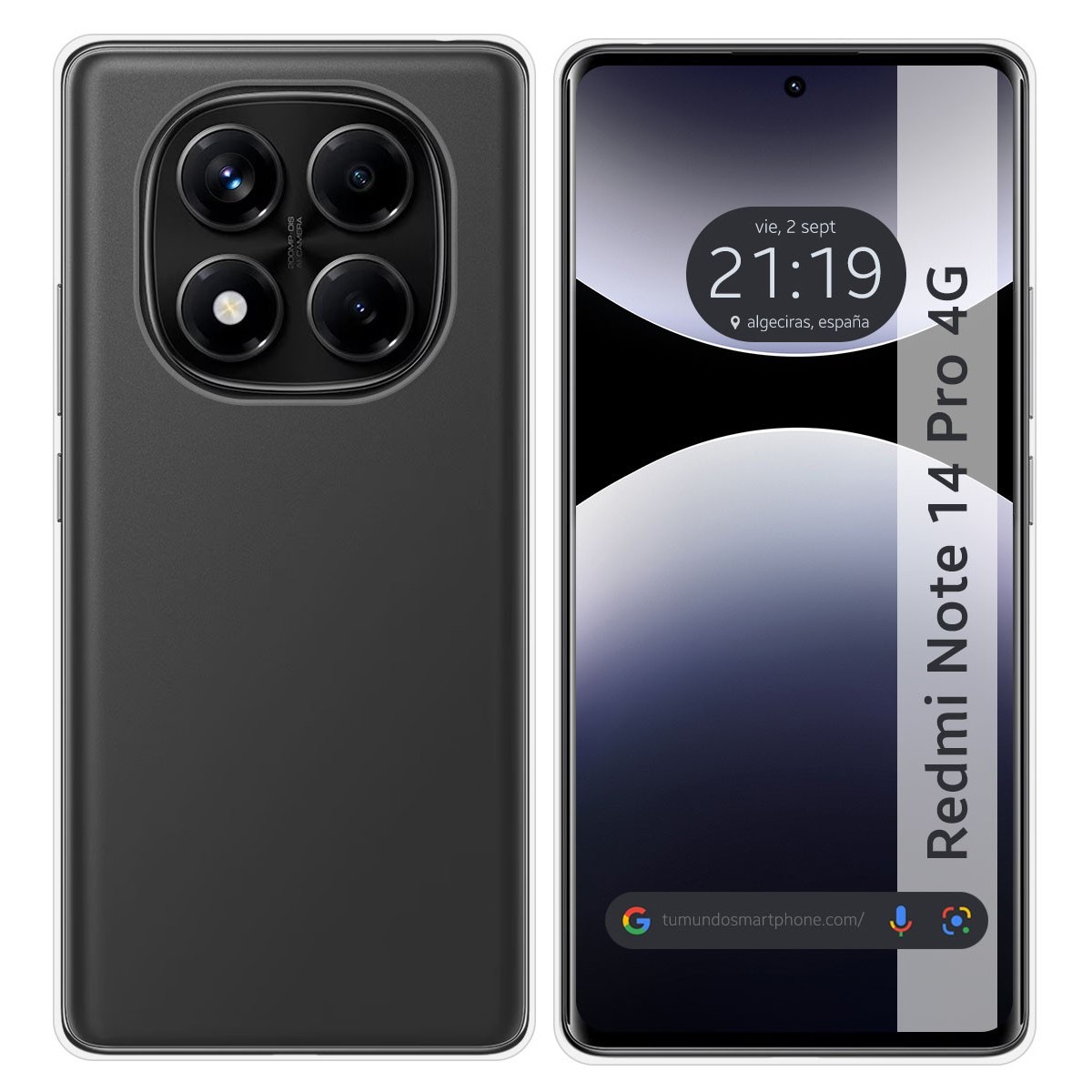 Funda Silicona Gel TPU Transparente para Xiaomi Redmi Note 14 Pro 4G