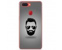 Funda Gel Tpu para Oppo R15 Pro Diseño Barba Dibujos