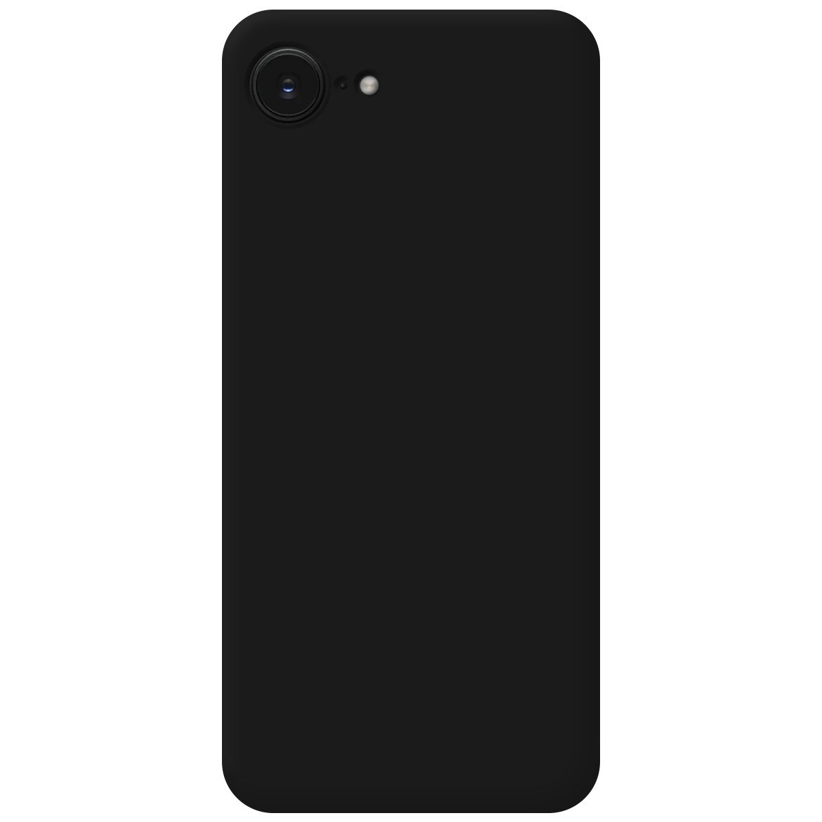 Funda Silicona Líquida Ultra Suave para iPhone 16e (6.1) color Negra