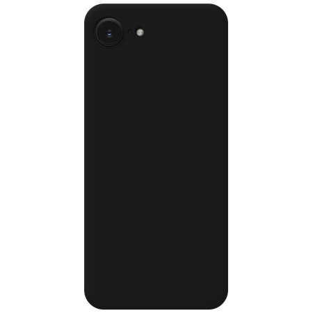 Funda Silicona Líquida Ultra Suave para iPhone 16e (6.1) color Negra