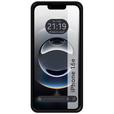 Funda Silicona Líquida Ultra Suave para iPhone 16e (6.1) color Negra