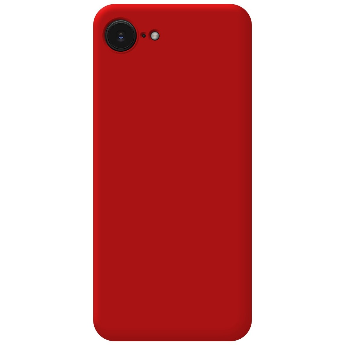 Funda Silicona Líquida Ultra Suave para iPhone 16e (6.1) color Roja
