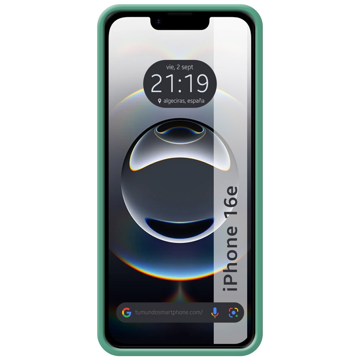 Funda Silicona Líquida Ultra Suave para iPhone 16e (6.1) color Verde