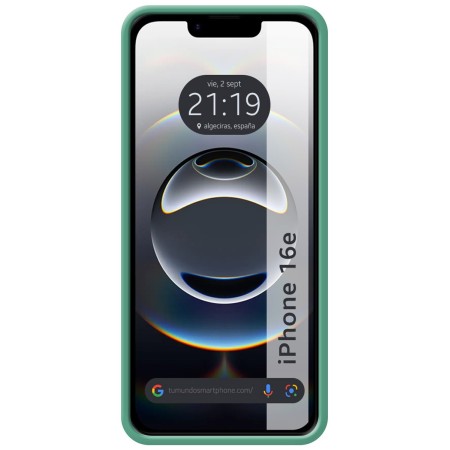 Funda Silicona Líquida Ultra Suave para iPhone 16e (6.1) color Verde