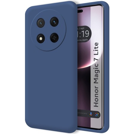 Funda Silicona Líquida Ultra Suave para Huawei Honor Magic 7 Lite 5G color Azul