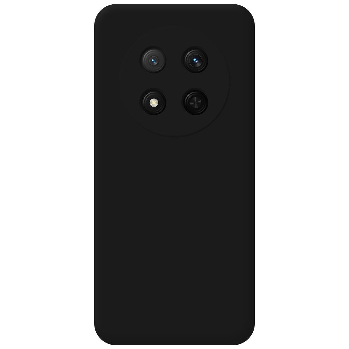 Funda Silicona Líquida Ultra Suave para Huawei Honor Magic 7 Lite 5G color Negra