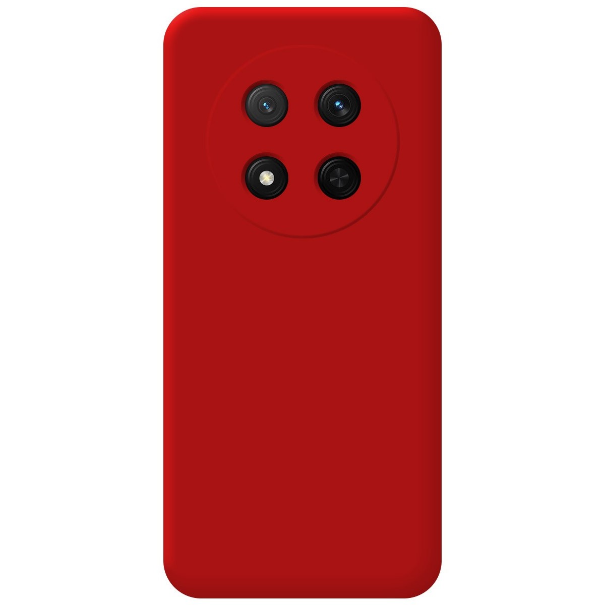 Funda Silicona Líquida Ultra Suave para Huawei Honor Magic 7 Lite 5G color Roja