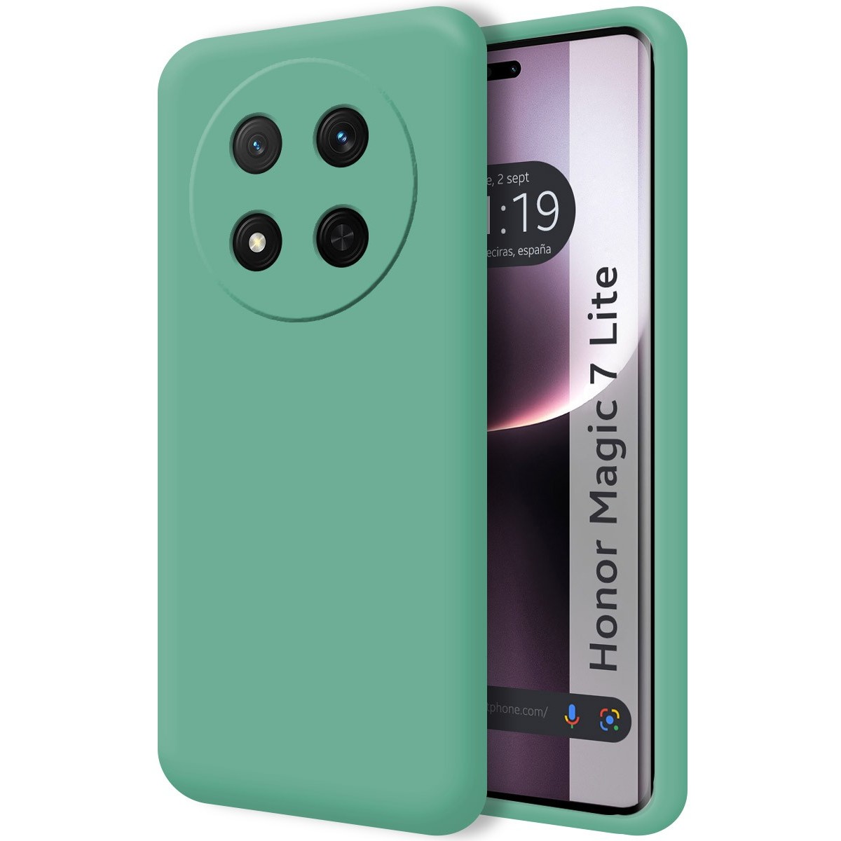 Funda Silicona Líquida Ultra Suave para Huawei Honor Magic 7 Lite 5G color Verde