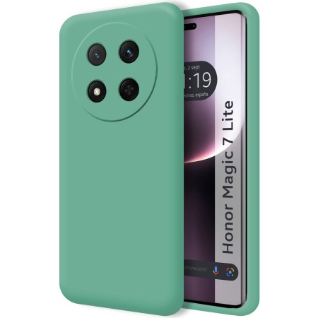 Funda Silicona Líquida Ultra Suave para Huawei Honor Magic 7 Lite 5G color Verde