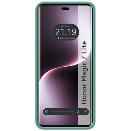 Funda Silicona Líquida Ultra Suave para Huawei Honor Magic 7 Lite 5G color Verde