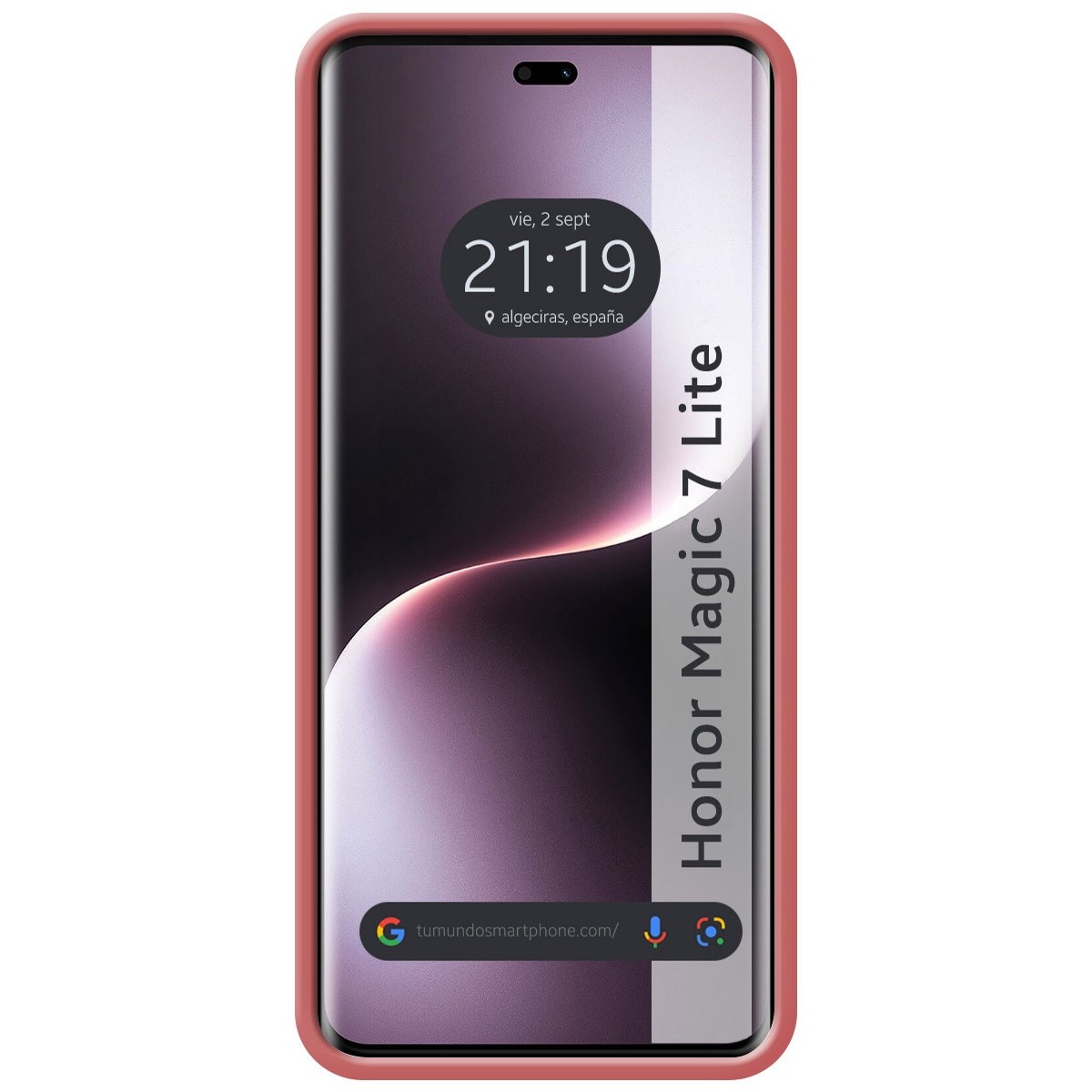 Funda Silicona Líquida Ultra Suave para Huawei Honor Magic 7 Lite 5G color Rosa