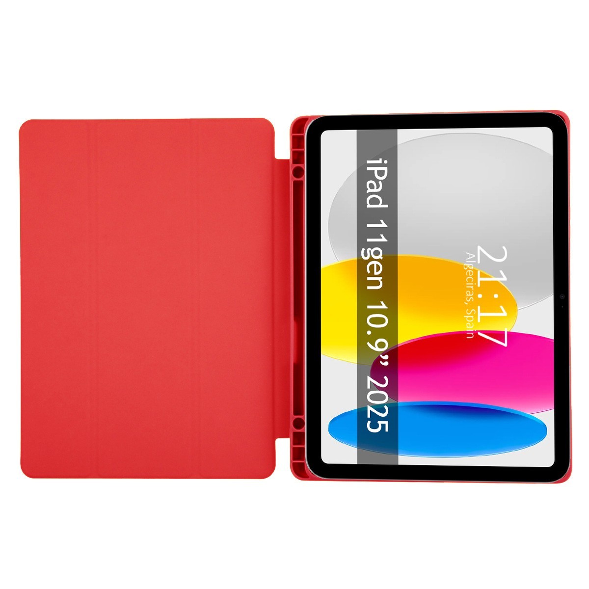 Funda con tapa Smart para iPad 11ª Gen. 10.9 (2025) color Roja