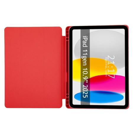 Funda con tapa Smart para iPad 11ª Gen. 10.9 (2025) color Roja