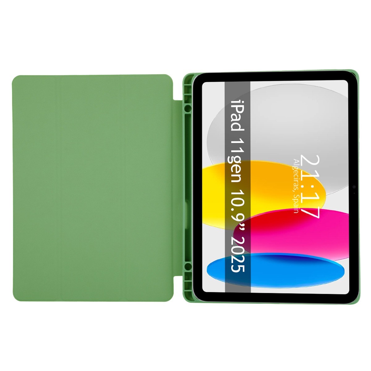 Funda con tapa Smart para iPad 11ª Gen. 10.9 (2025) color Verde