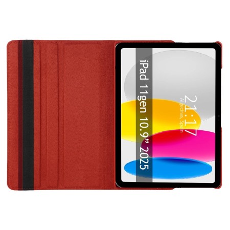 Funda Giratoria 360 para iPad 11ª Gen. 10.9 (2025) color Roja