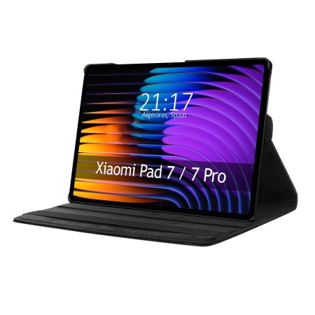 Funda Giratoria 360 para Xiaomi Pad 7 / 7 Pro color Negra