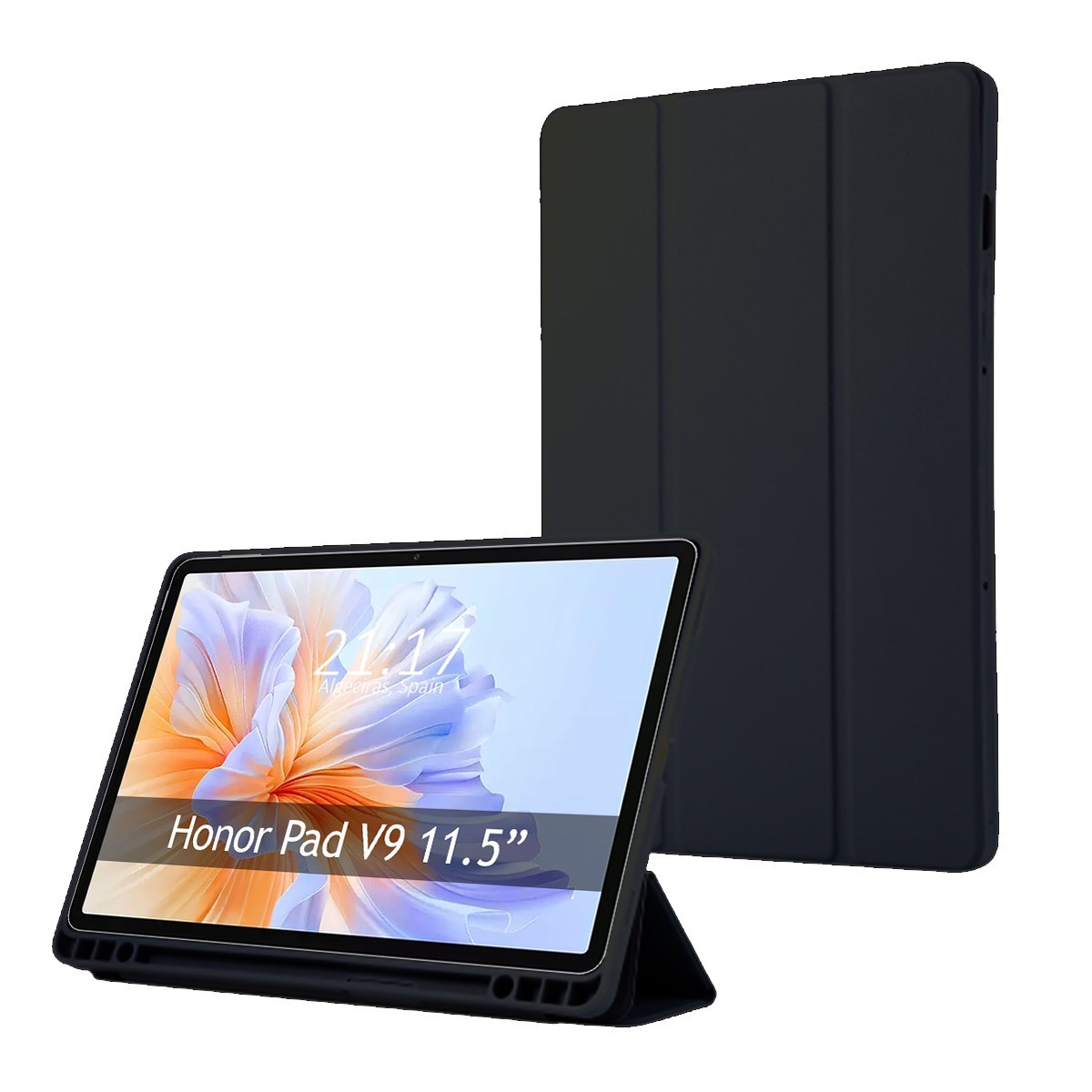 Funda con tapa Smart para Honor Pad V9 color Negra