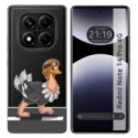 Funda Silicona Transparente para Xiaomi Redmi Note 14 Pro 4G diseño Avestruz Dibujos
