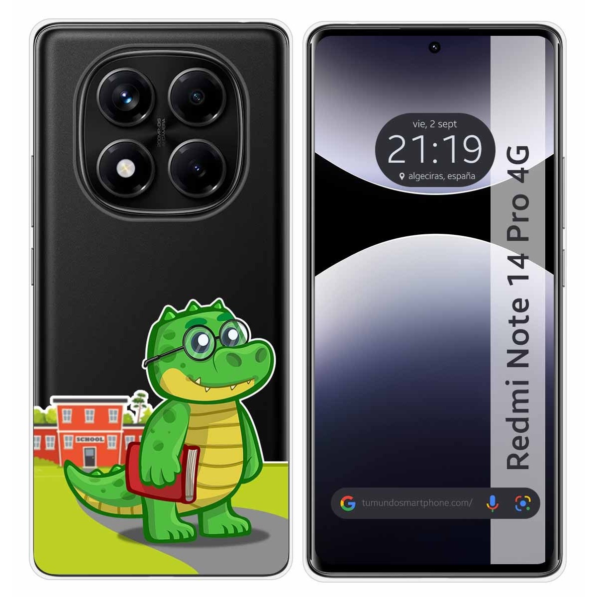 Funda Silicona Transparente para Xiaomi Redmi Note 14 Pro 4G diseño Coco Dibujos