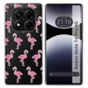 Funda Silicona Transparente para Xiaomi Redmi Note 14 Pro 4G diseño Flamenco Dibujos
