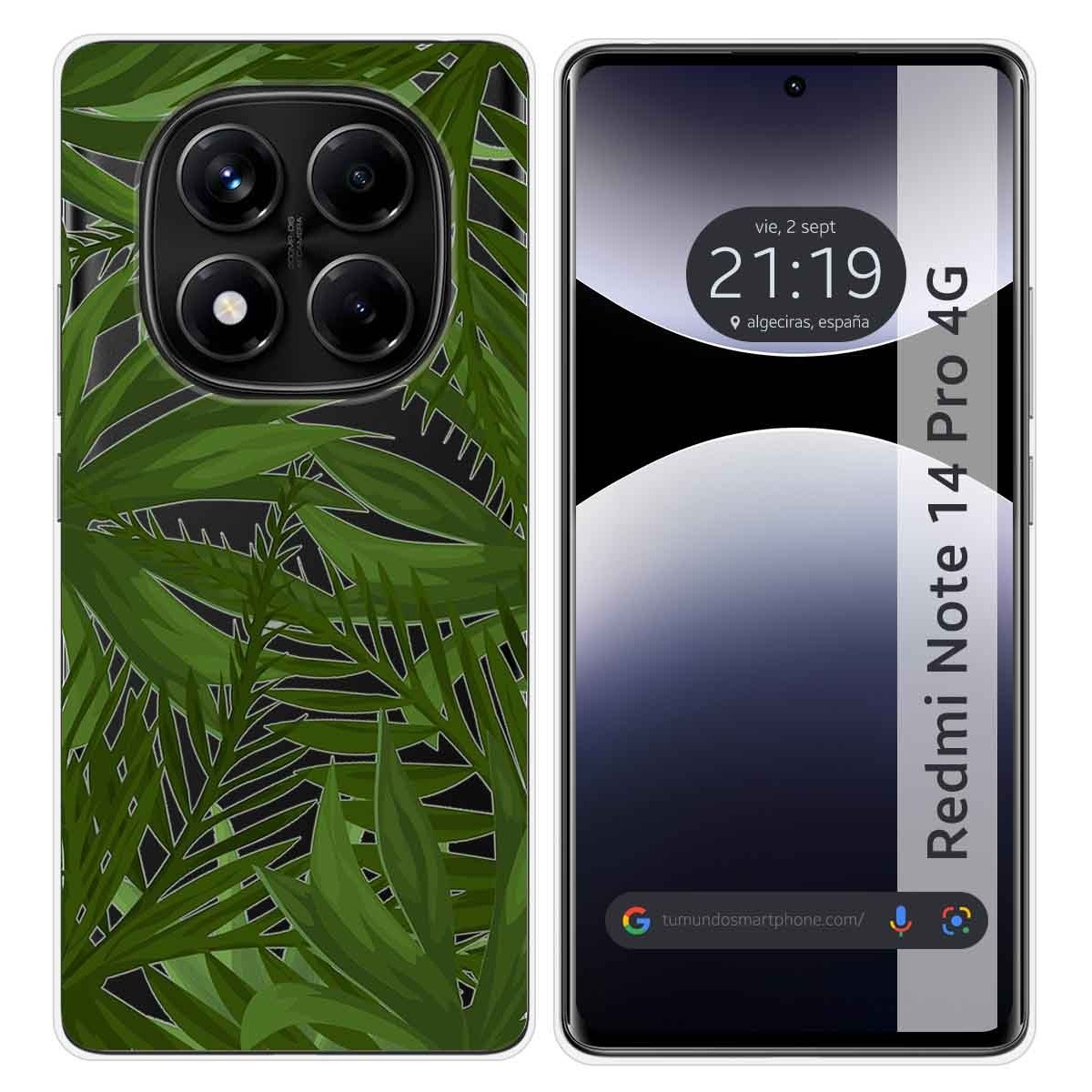 Funda Silicona Transparente para Xiaomi Redmi Note 14 Pro 4G diseño Jungla Dibujos