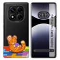 Funda Silicona Transparente para Xiaomi Redmi Note 14 Pro 4G diseño Leopardo Dibujos