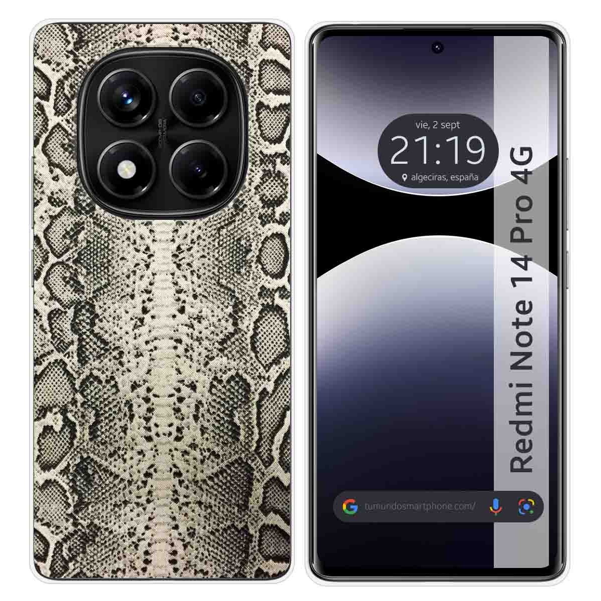 Funda Silicona para Xiaomi Redmi Note 14 Pro 4G diseño Animal 01 Dibujos