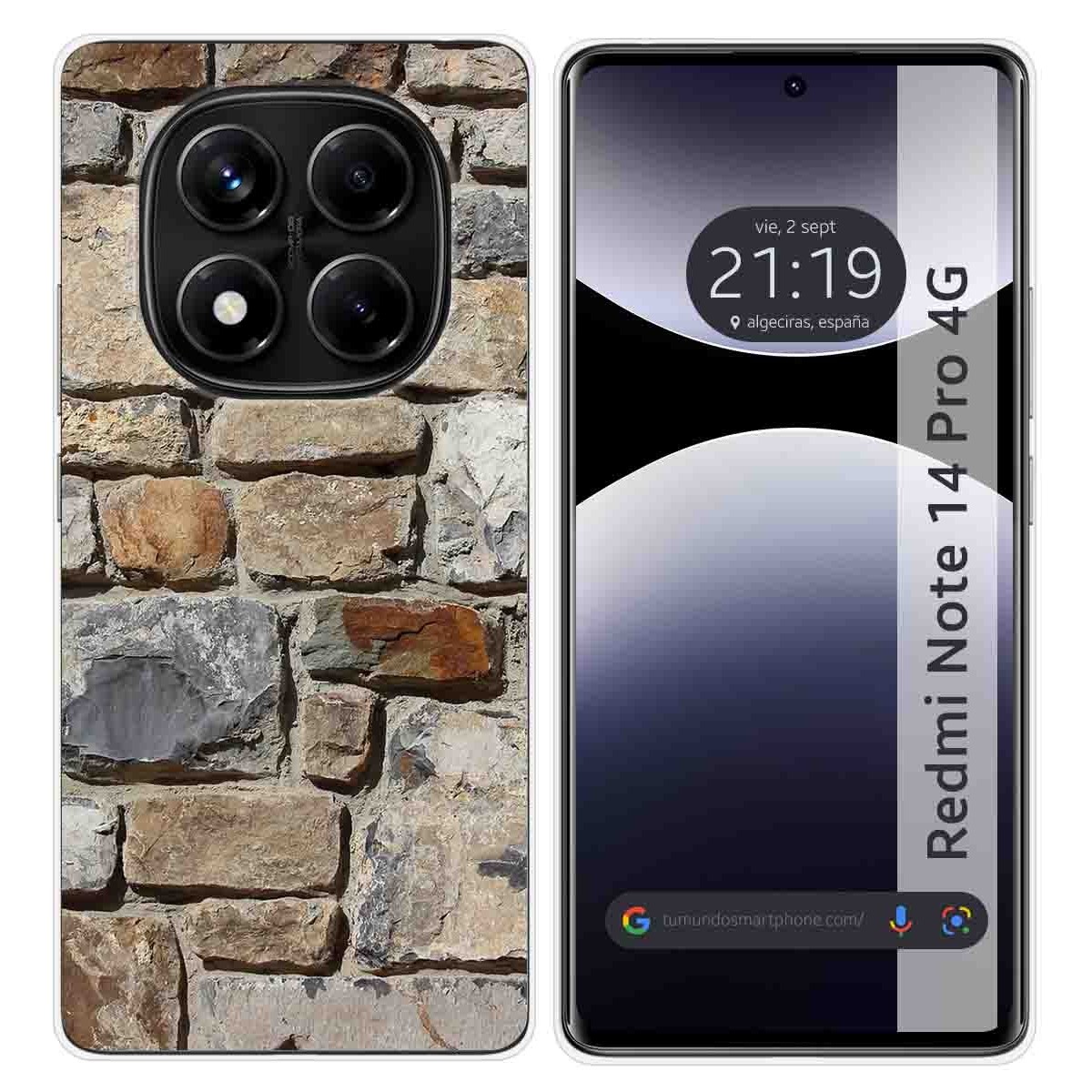 Funda Silicona para Xiaomi Redmi Note 14 Pro 4G diseño Ladrillo 03 Dibujos