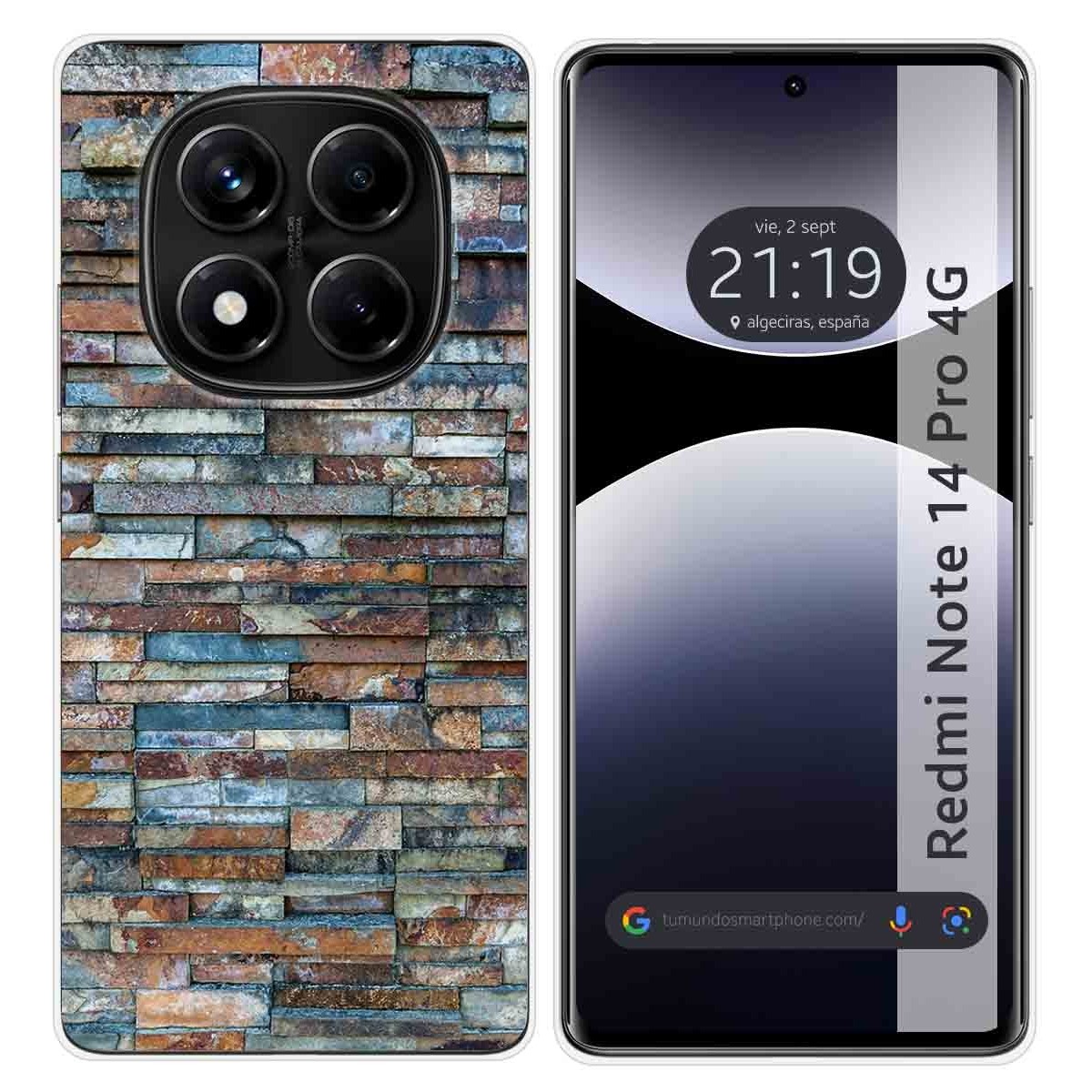 Funda Silicona para Xiaomi Redmi Note 14 Pro 4G diseño Ladrillo 05 Dibujos