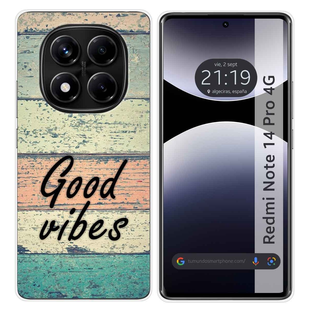 Funda Silicona para Xiaomi Redmi Note 14 Pro 4G diseño Madera 01 Dibujos