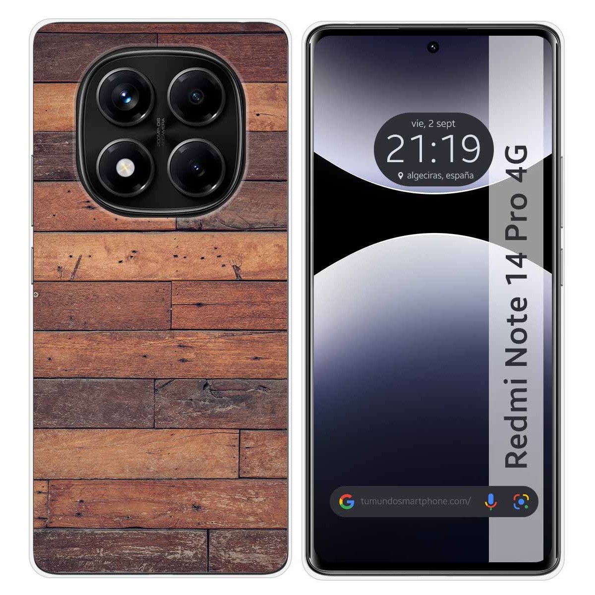 Funda Silicona para Xiaomi Redmi Note 14 Pro 4G diseño Madera 03 Dibujos