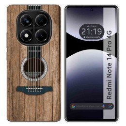 Funda Silicona para Xiaomi Redmi Note 14 Pro 4G diseño Madera 11 Dibujos
