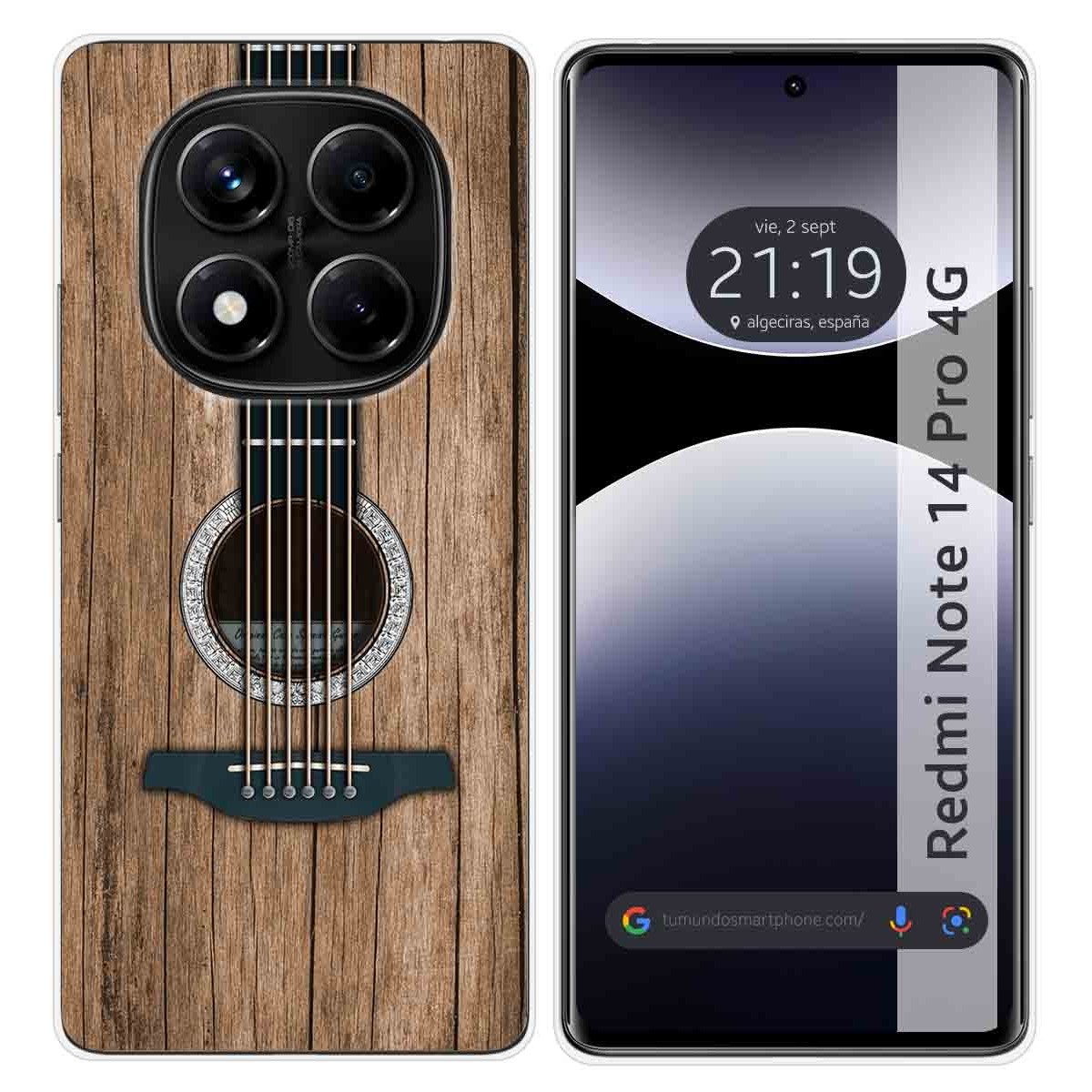 Funda Silicona para Xiaomi Redmi Note 14 Pro 4G diseño Madera 11 Dibujos