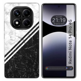 Funda Silicona para Xiaomi Redmi Note 14 Pro 4G diseño Mármol 01 Dibujos