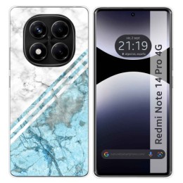 Funda Silicona para Xiaomi Redmi Note 14 Pro 4G diseño Mármol 02 Dibujos
