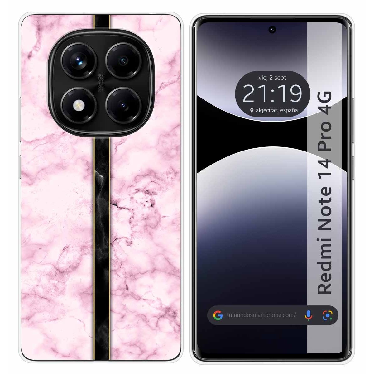 Funda Silicona para Xiaomi Redmi Note 14 Pro 4G diseño Mármol 04 Dibujos