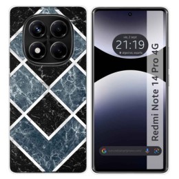 Funda Silicona para Xiaomi Redmi Note 14 Pro 4G diseño Mármol 06 Dibujos