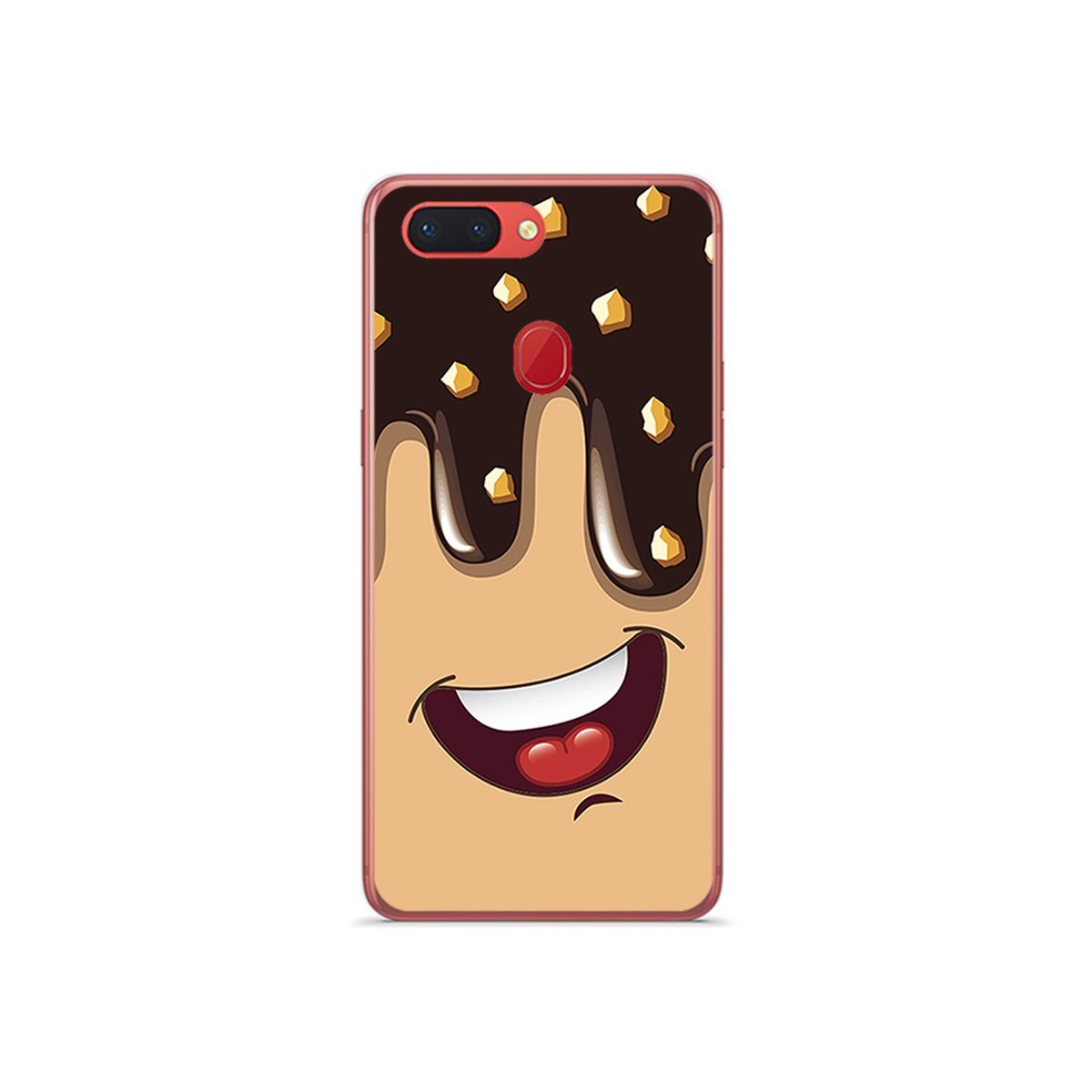 Funda Gel Tpu para Oppo R15 Pro Diseño Helado Chocolate Dibujos