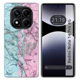 Funda Silicona para Xiaomi Redmi Note 14 Pro 4G diseño Mármol 08 Dibujos