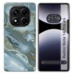 Funda Silicona para Xiaomi Redmi Note 14 Pro 4G diseño Mármol 09 Dibujos