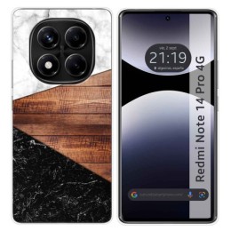 Funda Silicona para Xiaomi Redmi Note 14 Pro 4G diseño Mármol 11 Dibujos