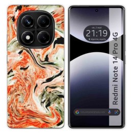 Funda Silicona para Xiaomi Redmi Note 14 Pro 4G diseño Mármol 12 Dibujos