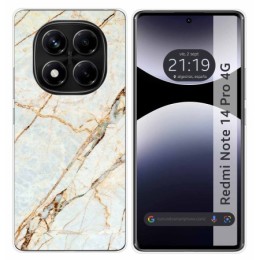 Funda Silicona para Xiaomi Redmi Note 14 Pro 4G diseño Mármol 13 Dibujos