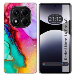 Funda Silicona para Xiaomi Redmi Note 14 Pro 4G diseño Mármol 15 Dibujos