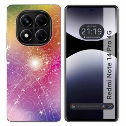 Funda Silicona para Xiaomi Redmi Note 14 Pro 4G diseño Abstracto Dibujos