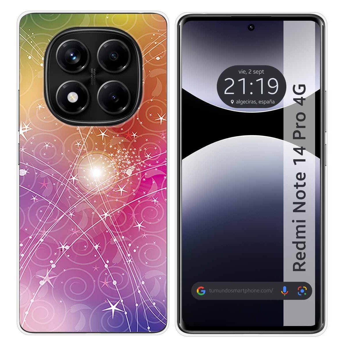 Funda Silicona para Xiaomi Redmi Note 14 Pro 4G diseño Abstracto Dibujos