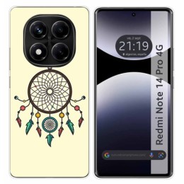 Funda Silicona para Xiaomi Redmi Note 14 Pro 4G diseño Atrapasueños Dibujos