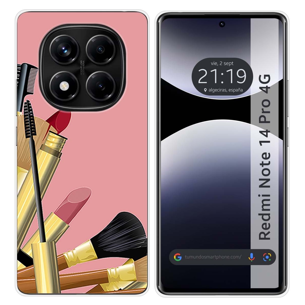 Funda Silicona para Xiaomi Redmi Note 14 Pro 4G diseño Brochas Dibujos