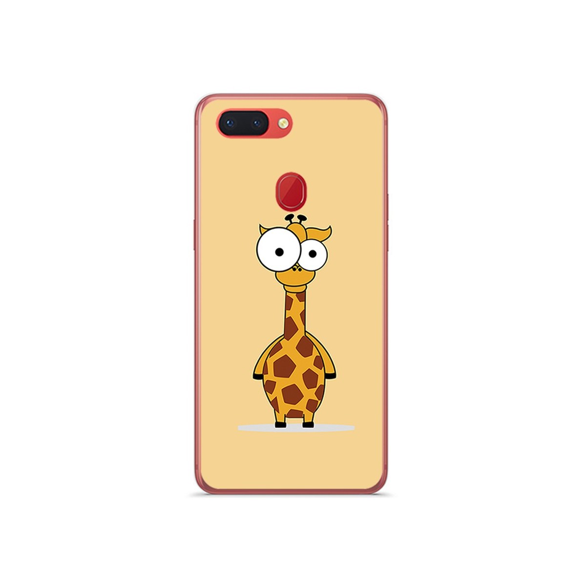 Funda Gel Tpu para Oppo R15 Pro Diseño Jirafa Dibujos