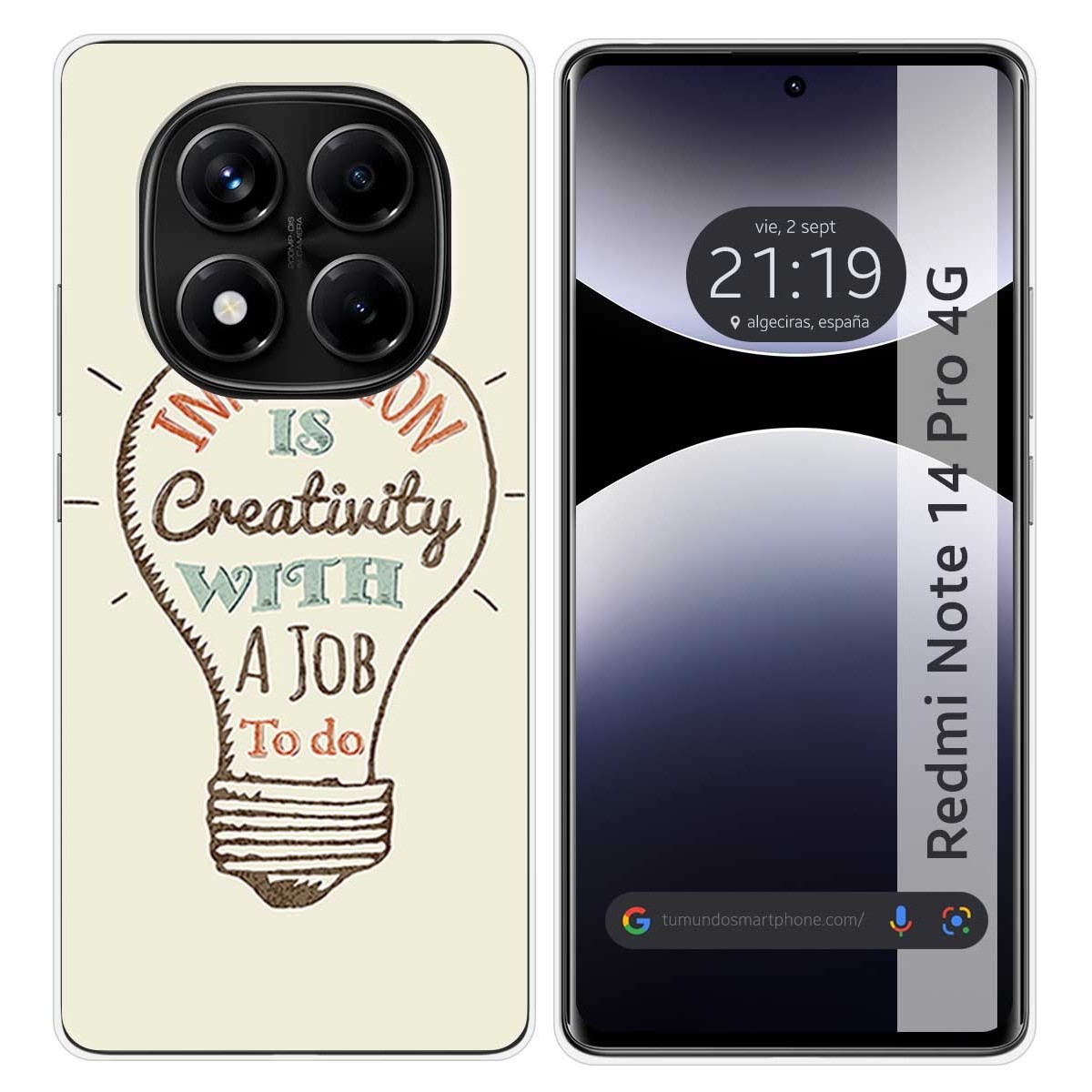 Funda Silicona para Xiaomi Redmi Note 14 Pro 4G diseño Creativity Dibujos